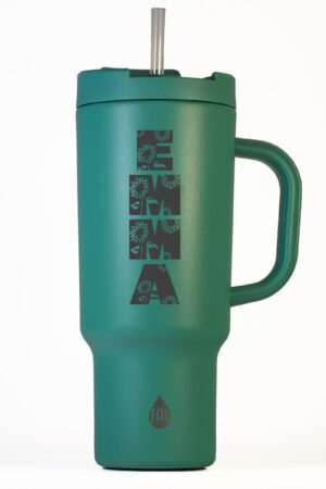 Tumbler | Flower Initials | 40oz