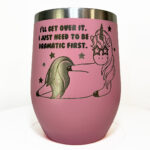 12oz Wine Tumbler | Dramatic Unicorn