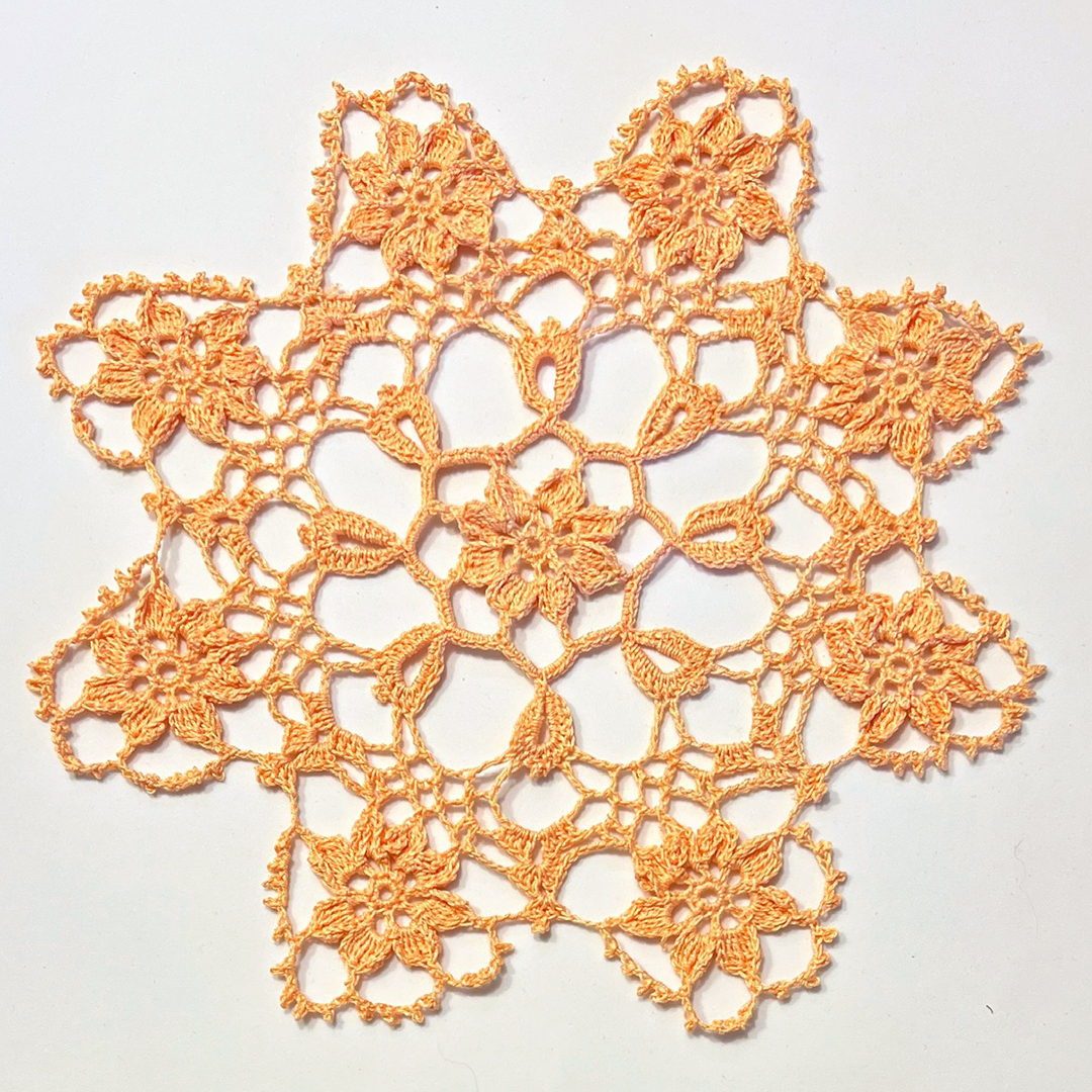 12" Doily | Apricot