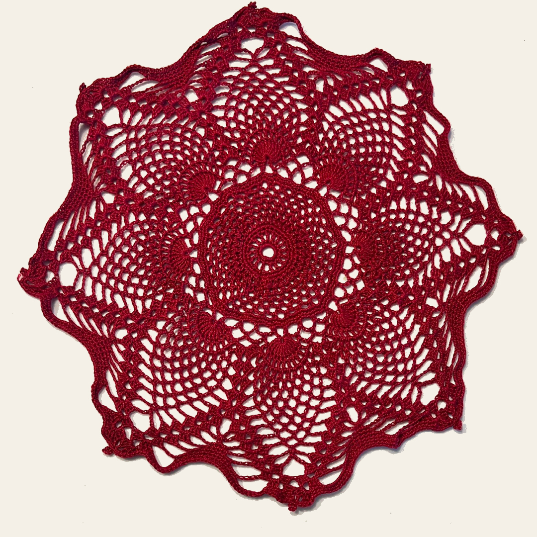 12" Doily | Red