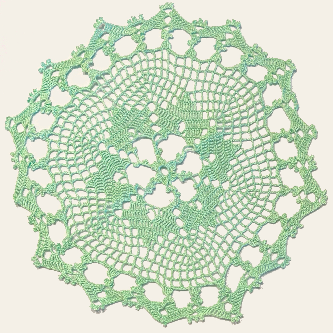 14" Doily | Lime