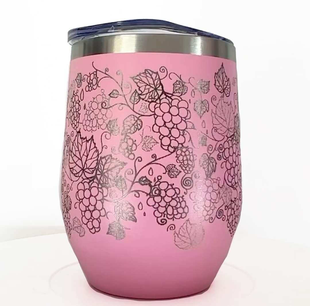 12oz Wine Tumbler | Grape Vines