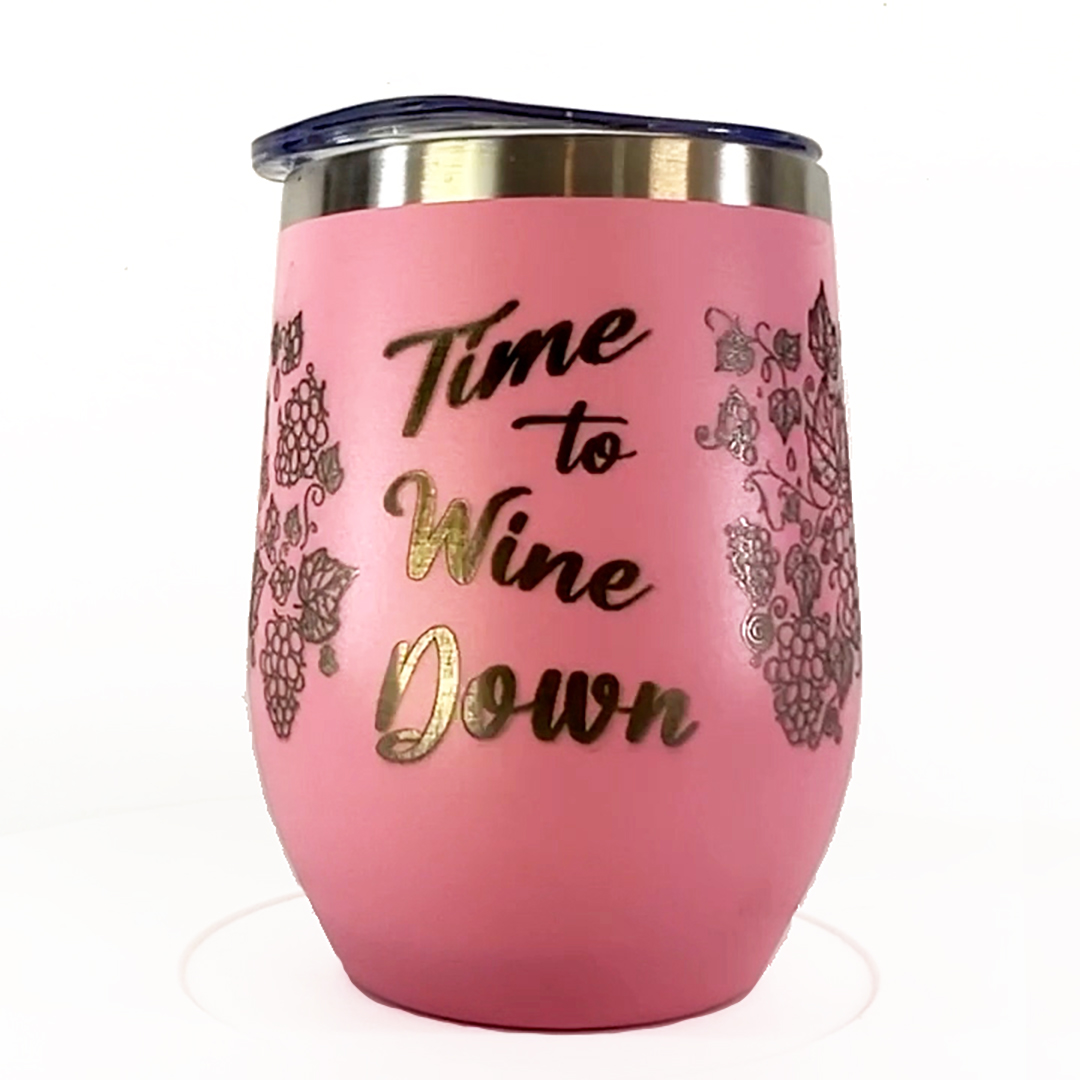 12oz Wine Tumbler | Time to Wine Down