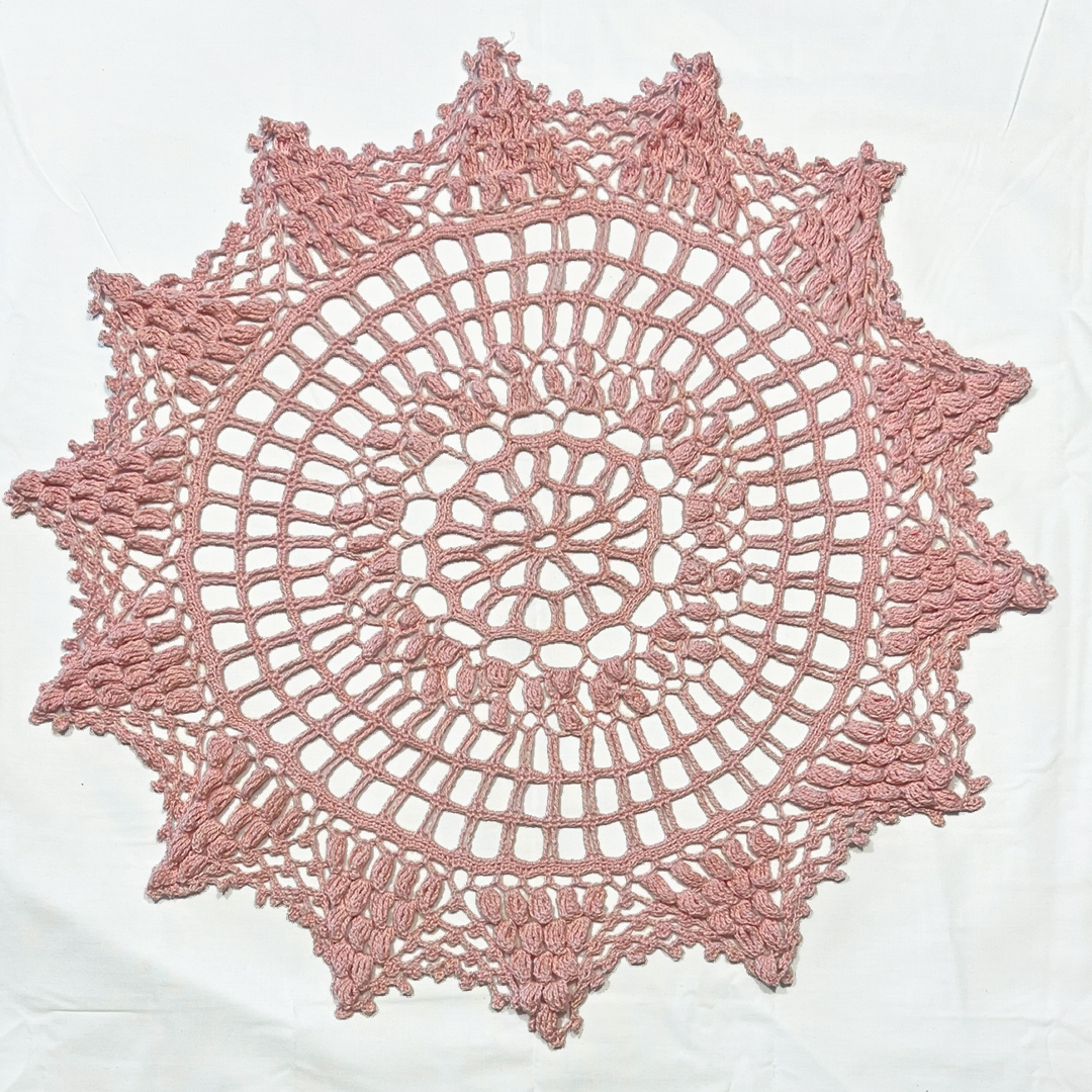 16" Doily | Pink Textured