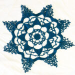 17" Doily | Blue Snowflake