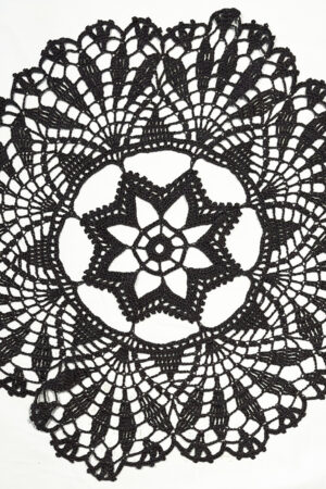 17" Doily | Charcoal Grey