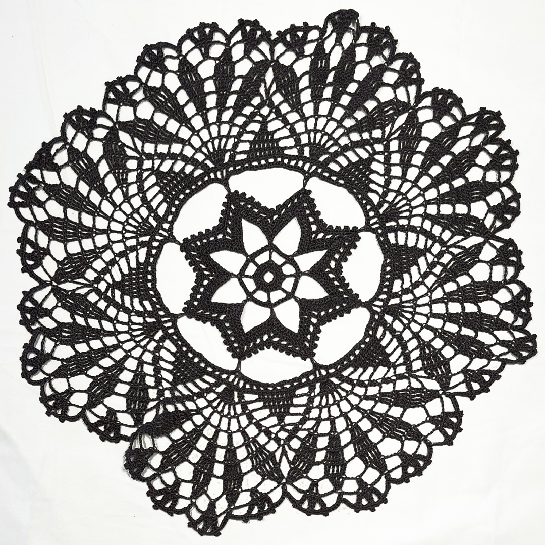 17" Doily | Charcoal Grey