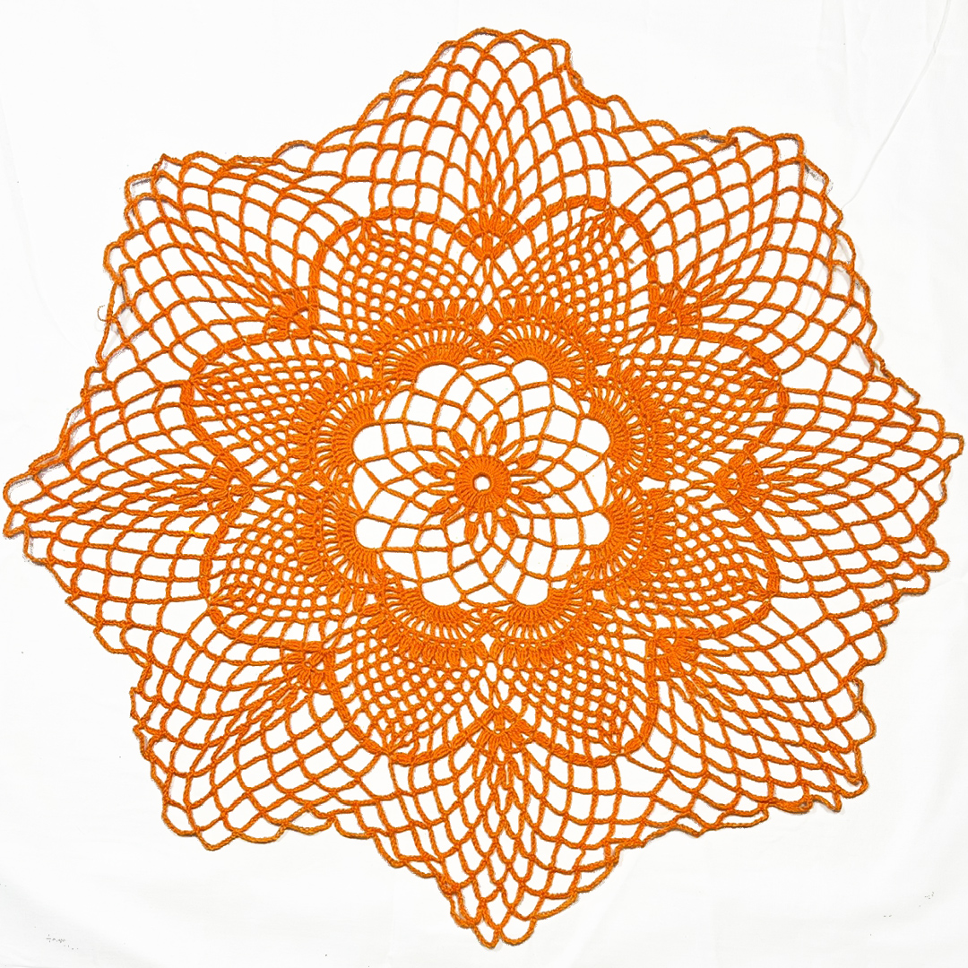 19" Doily | Orange