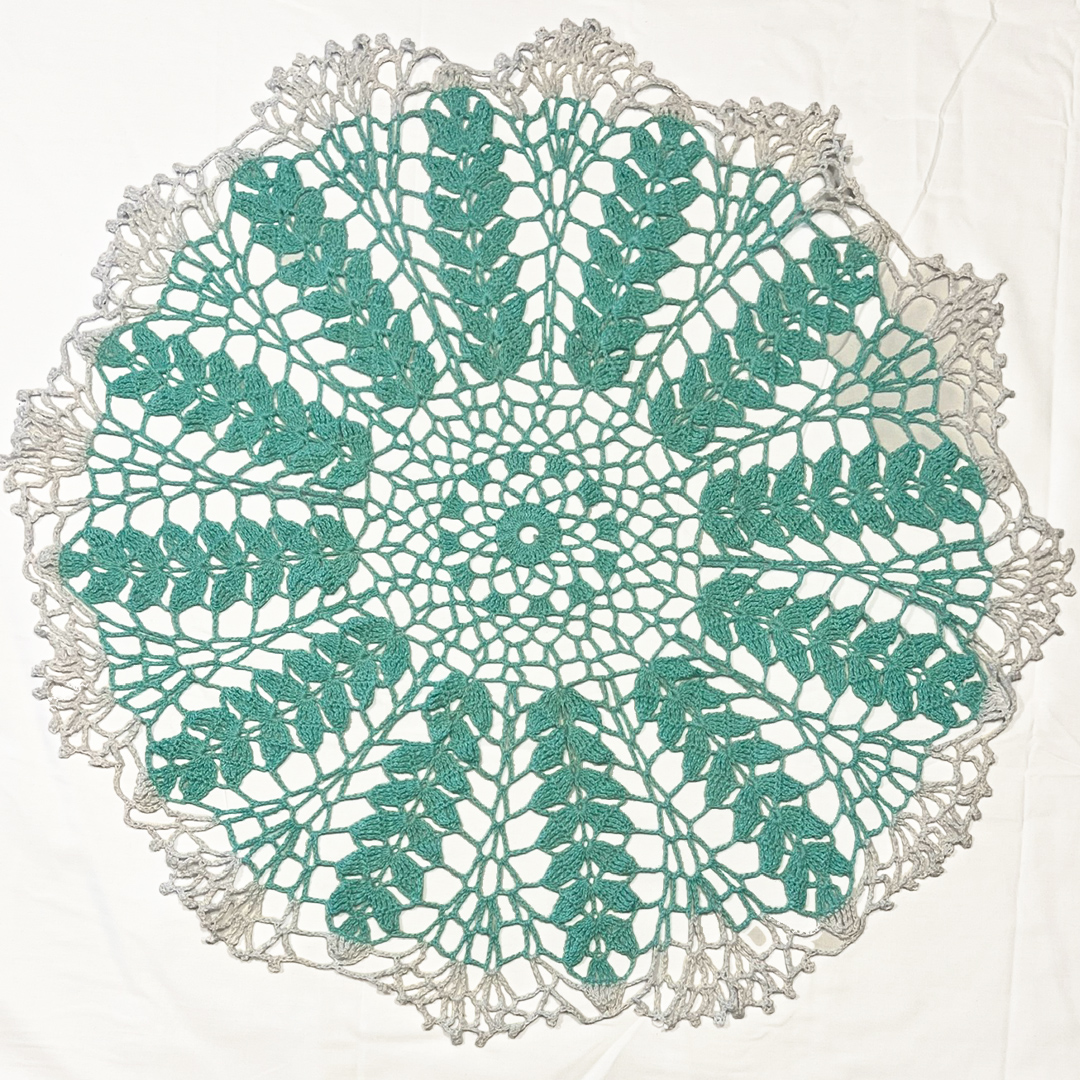 20" Doily | Teal-White