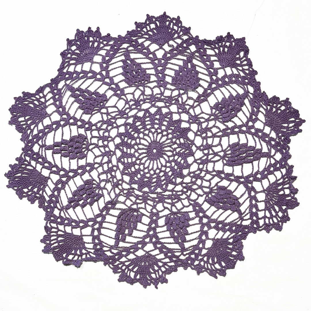 17" Doily | Purple Textured