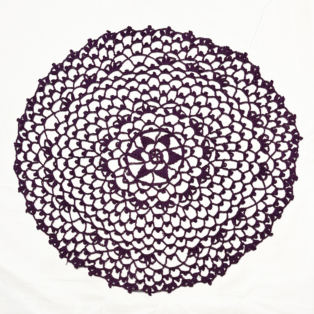 18" Doily | Dark Purple