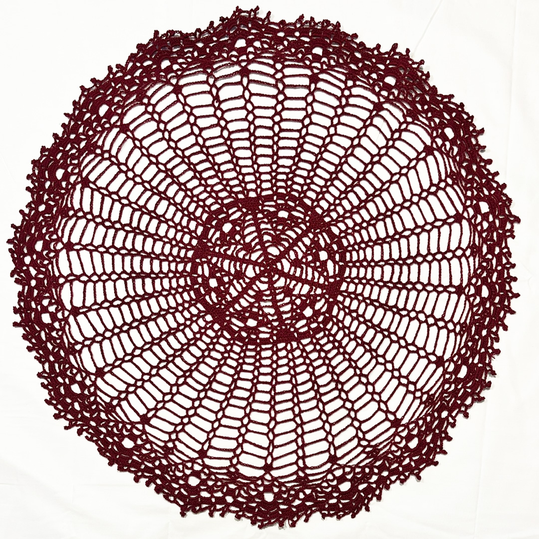 20" Doily | Burgundy